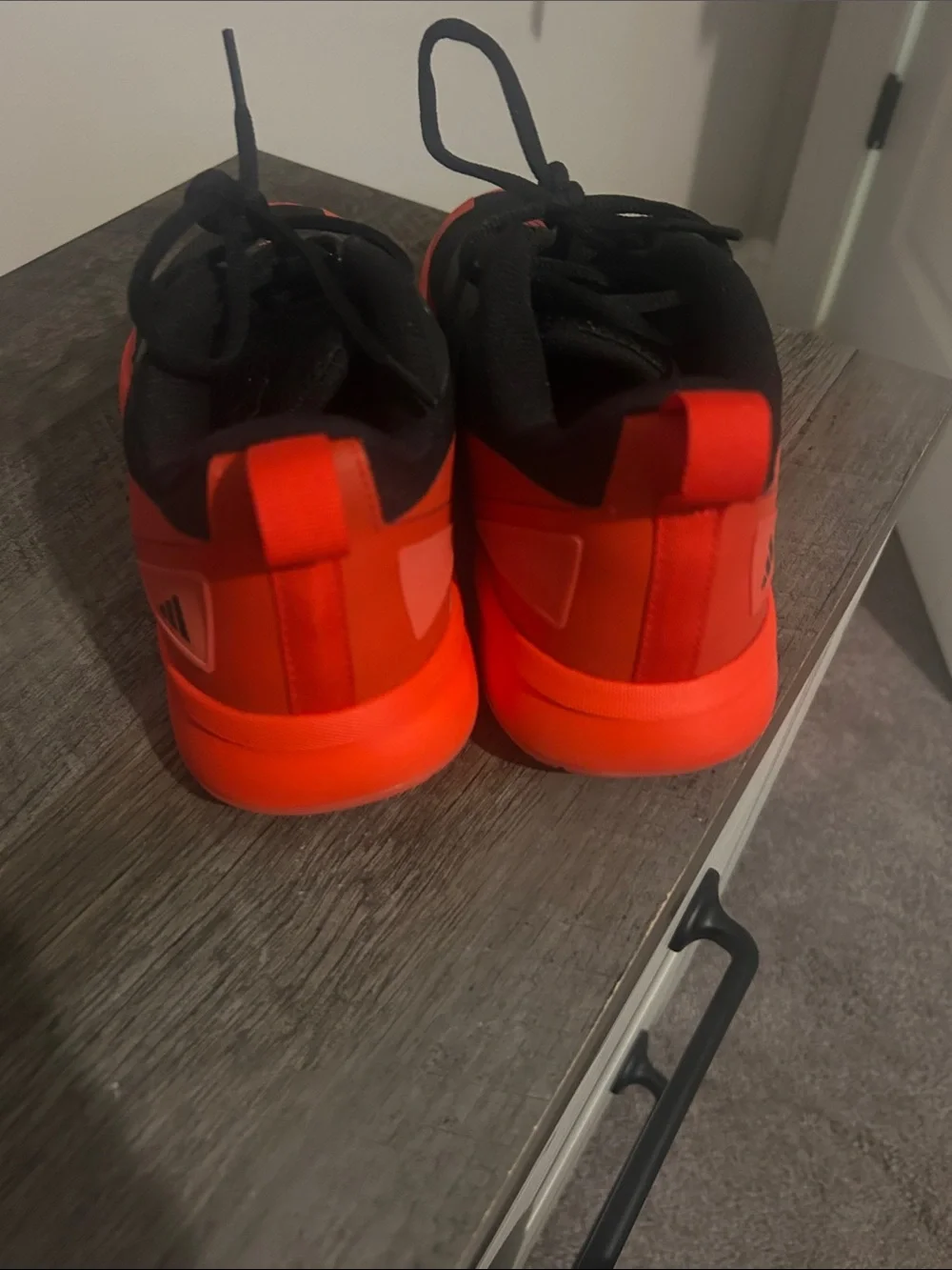 adidas Men's Black and Red Basketball/Athletic Shoes